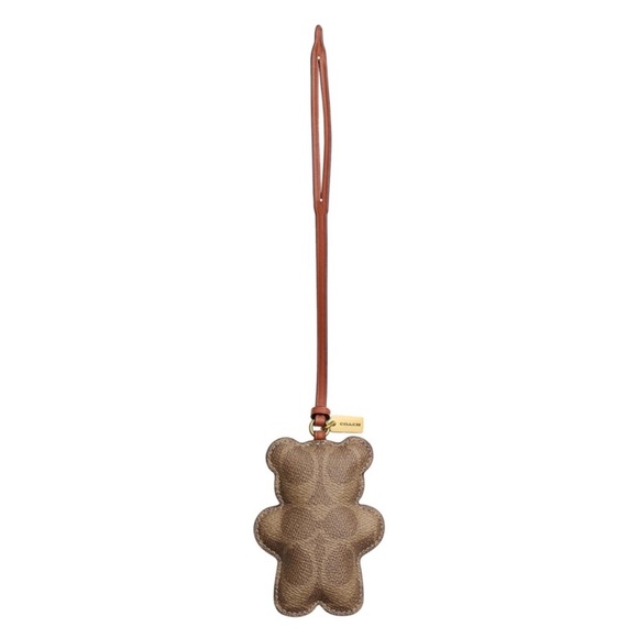 Coach Accessories - Coach Bear Puffy Bag Charm In Signature Canvas Collectible